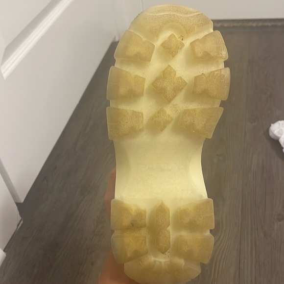 Prada Centaurus Leather Platform Trainers white and pink - Picture 13 of 16